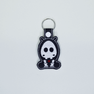 Skeleton Hippo Key Fob
