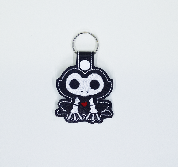 Skeleton Frog Key Fob