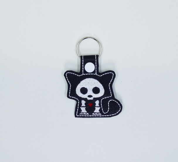 Skeleton Fox Key Fob