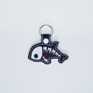 Skeleton Goldfish Key Fob