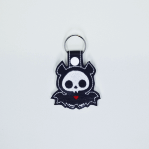 Skeleton Bat Key Fob
