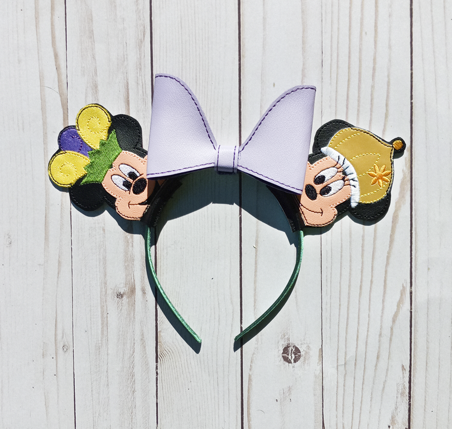 Mouse Couple Mardi Gras Headband
