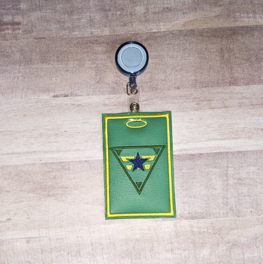 Brown Coat Badge / ID Holder