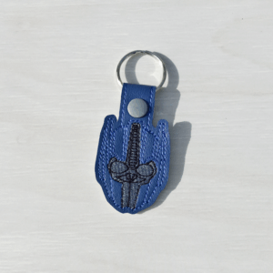 Blue Semi Bot Head Key Fob