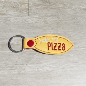 Pizza Shop Logo Key Fob