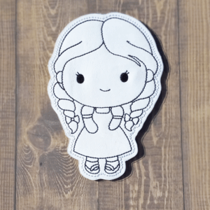 Traveling Girl Color Tile