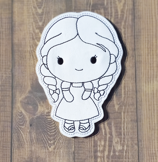 Traveling Girl Color Tile