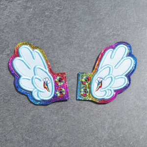 Rainbow Pony Shoe Wings