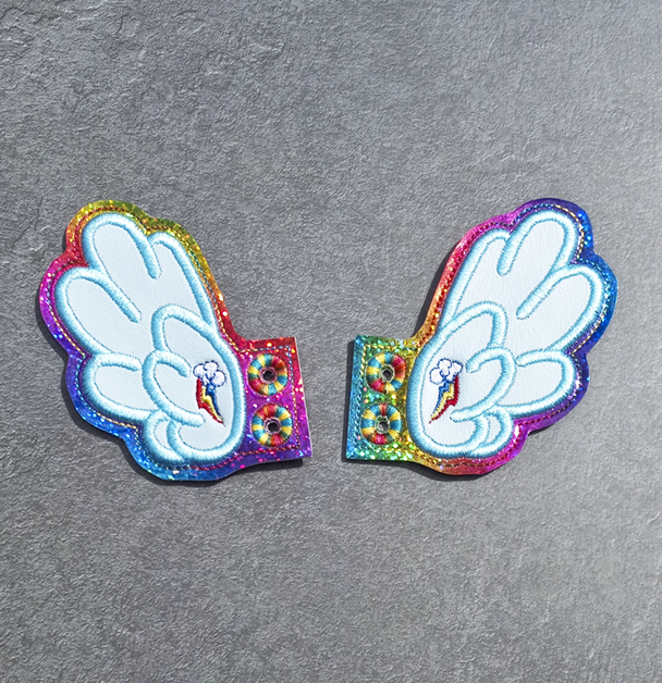 Rainbow Pony Shoe Wings