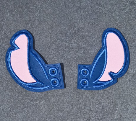 Blue Alien Ear Shoe Wings