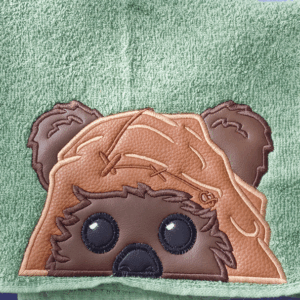 Space Bear Hooded Towel