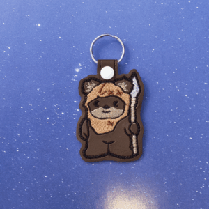 Chibi Space Bear Key Fob