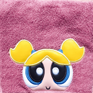 Blue Girl Superhero Hooded Towel