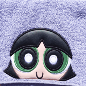 Green Girl Superhero Hooded Towel