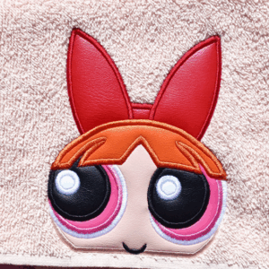 Pink Girl Superhero Hooded Towel