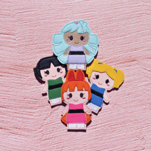 Chibi Power Girl Finger Puppets