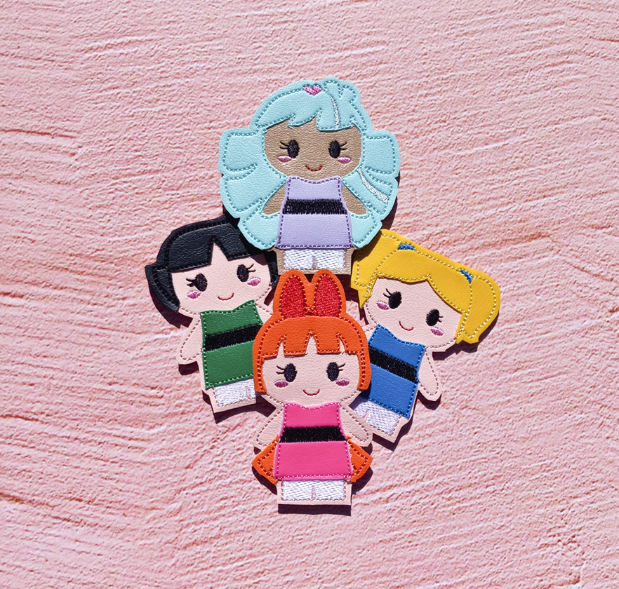 Chibi Power Girl Finger Puppets