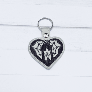 Creepy Sister Heart Key Fob