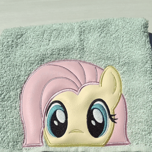 Butterfly Pony Hooded Towel