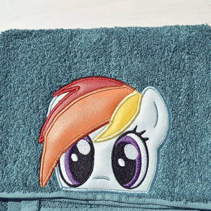 Rainbow Pony Hooded Towel