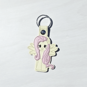 Butterfly Pony Key Fob