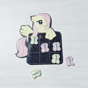 Butterfly Pony Tic Tac Toe Set