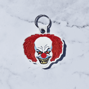 Classic Evil Clown Head Key Fob