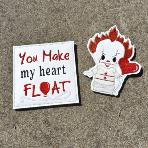 Evil Clown Finger Puppet & Love Message Pouch