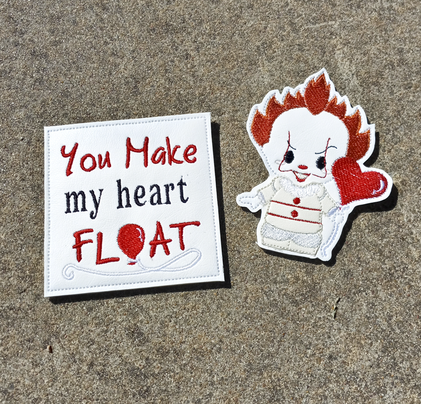 Evil Clown Finger Puppet & Love Message Pouch