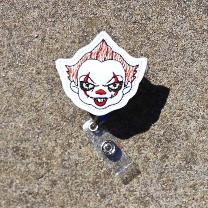 Evil Clown Badge Reel