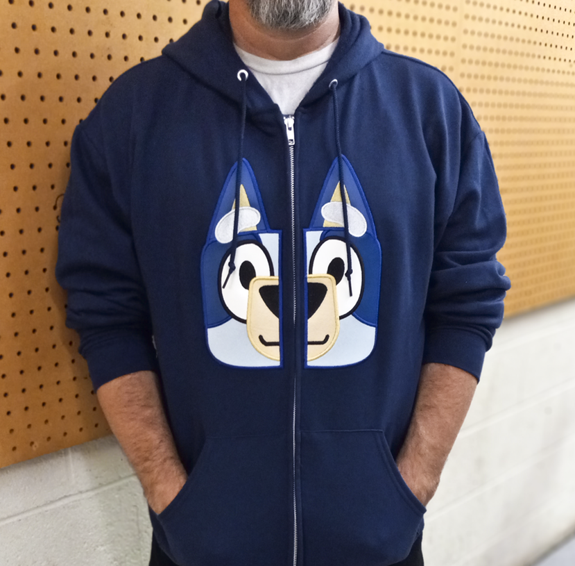 Blue Heeler Split Hoodie