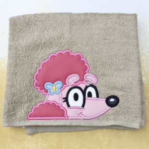 Poodle Friend Hooded Towel