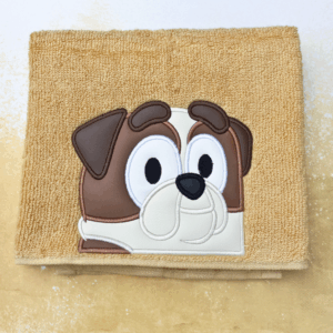 English Bulldog Friend Hooded Towel