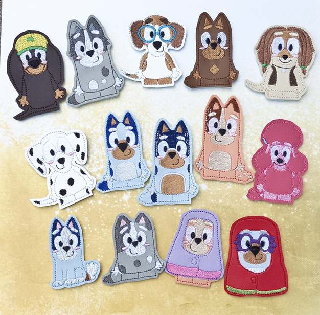 Aussie Dogs & Friend Finger Puppets