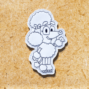 Poodle Friend Color Tile
