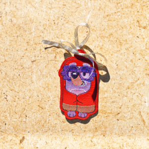 Blue Heeler Pretend Granny Ornament