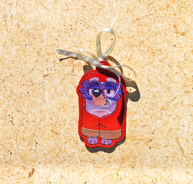 Blue Heeler Pretend Granny Ornament