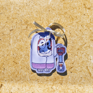 Red Heeler Pretend Granny Ornament