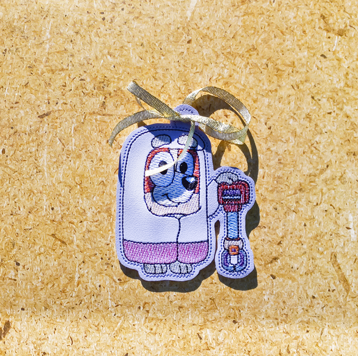 Red Heeler Pretend Granny Ornament