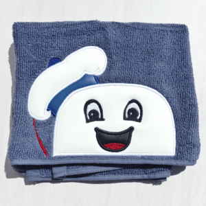 Happy Marshmallow Ghost Hooded Towel