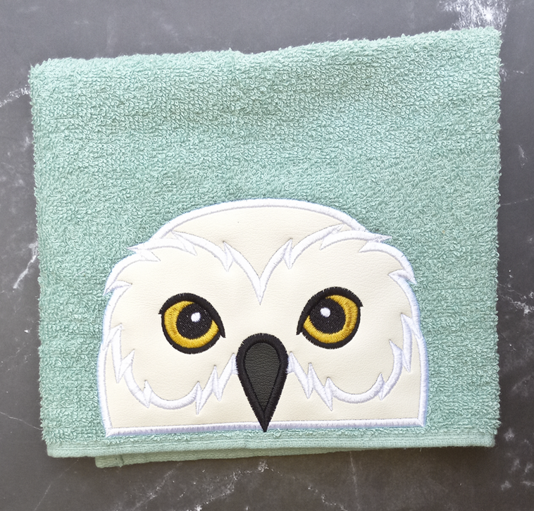 White Owl Hooded Towel