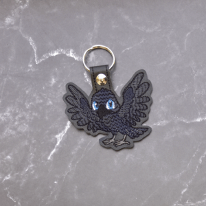 Raven Mascot Key Fob