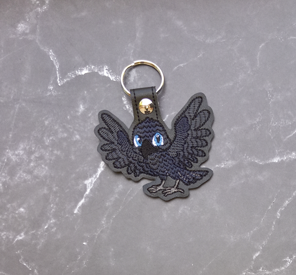 Raven Mascot Key Fob