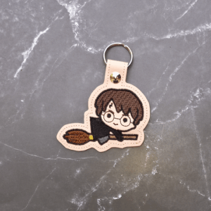 Flying Wizard Boy Key Fob
