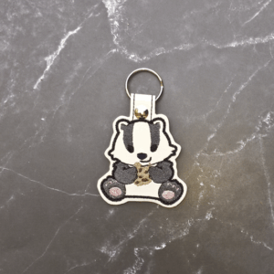 Badger Mascot Key Fob