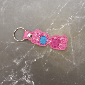 Mystery Glasses Key Fob