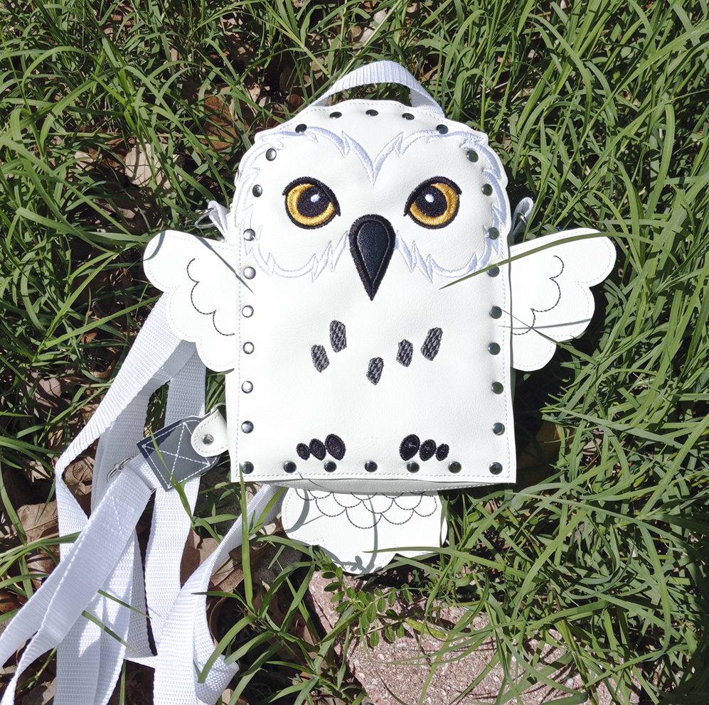 White Owl Rivet Backpack