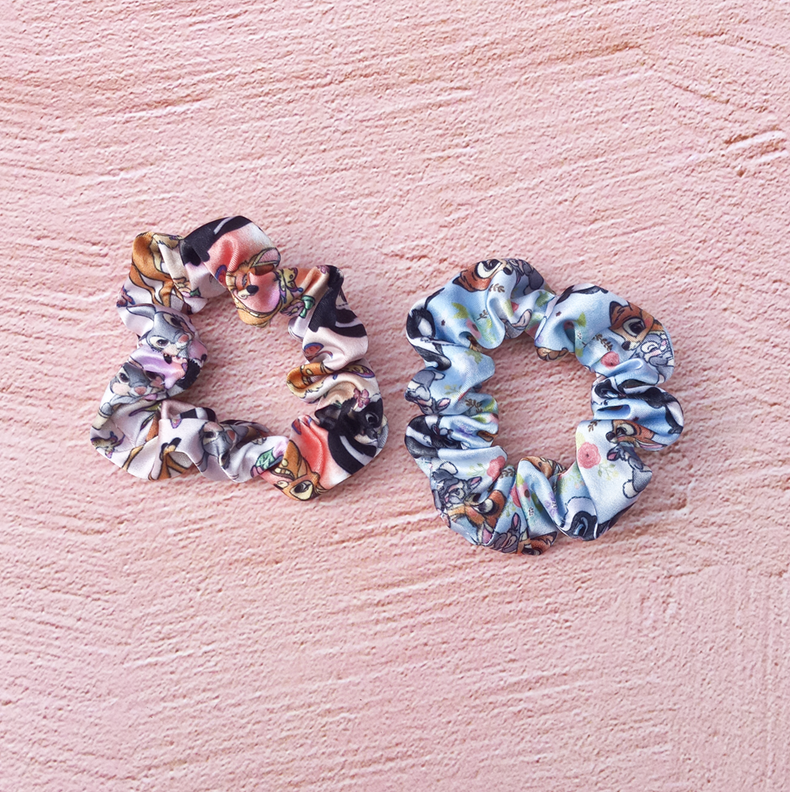 Forest Friends Print Scrunchie
