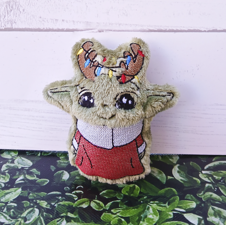 Christmas Green Alien Plush