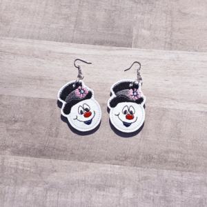 Snowman Head Earrings
